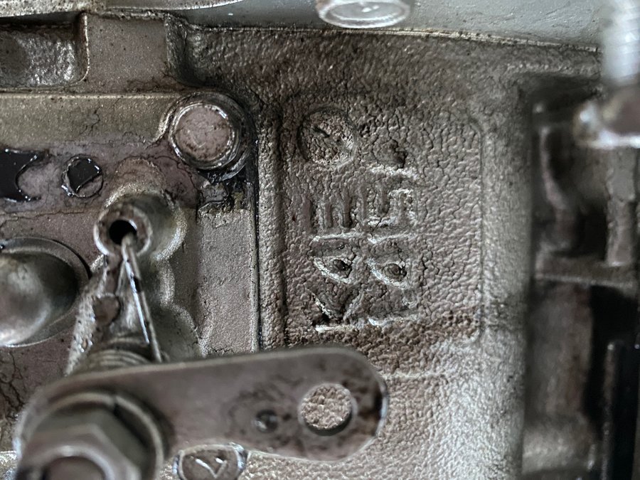 Close-up of a boat engine