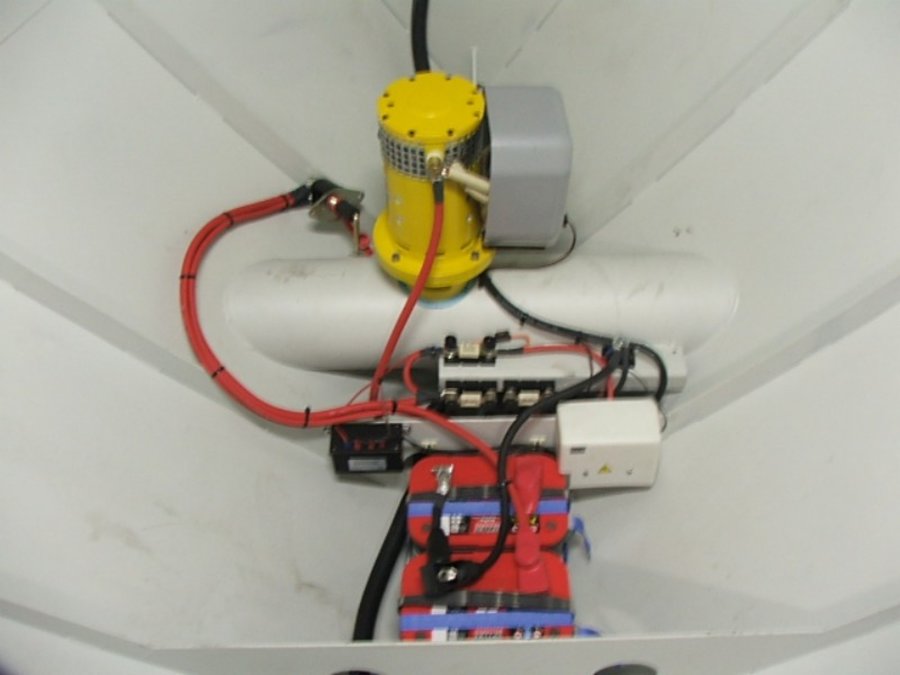 Bow thruster in yacht